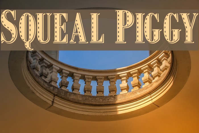 Squeal Piggy Font examples