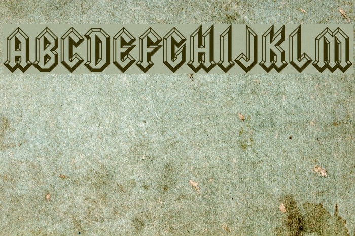 Squealer Embossed Font examples