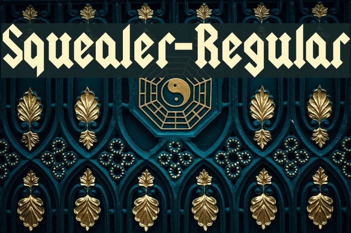 Squealer-Regular Font examples