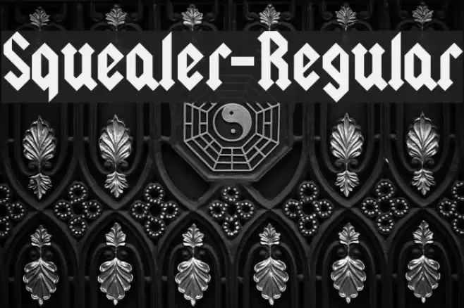 Squealer-Regular Font examples