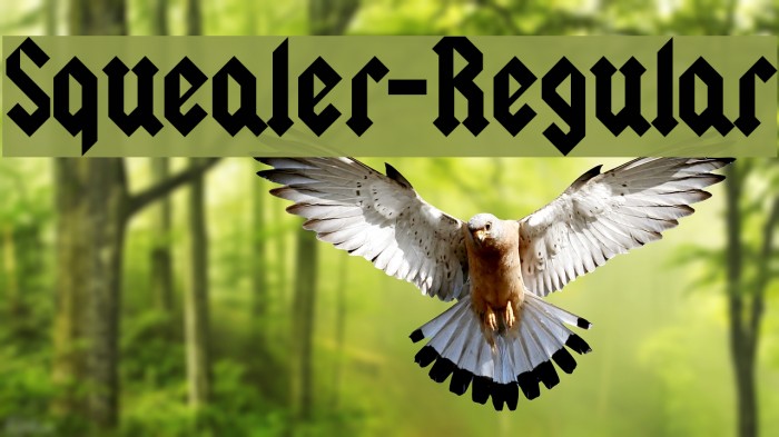 Squealer-Regular Font examples