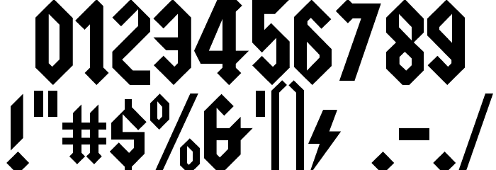 Squealer Font OTHER CHARS