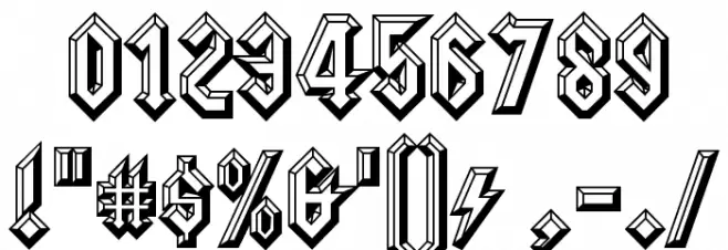 SquealerEmbossed-Regular Font OTHER CHARS