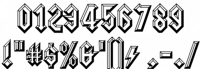 SquealerEmbossed-Regular Font OTHER CHARS