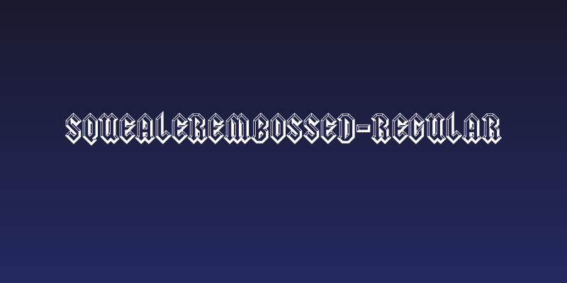 SquealerEmbossed-Regular Social Header