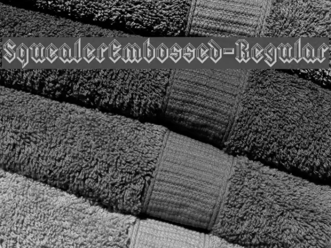 SquealerEmbossed-Regular Font examples