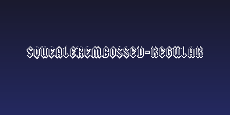 SquealerEmbossed-Regular Social Header