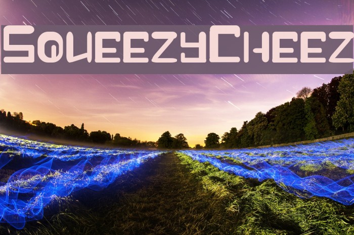 Squeezy-Cheez Fonte examples