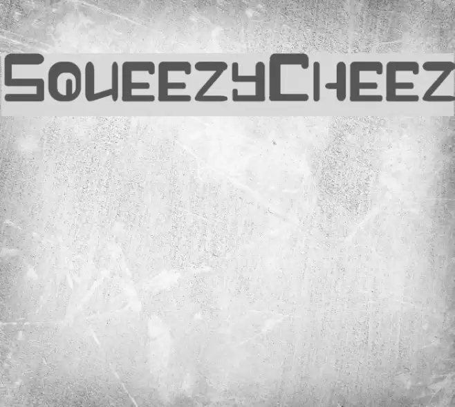 Squeezy-Cheez Font examples