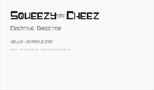 Squeezy-Cheez Business Card