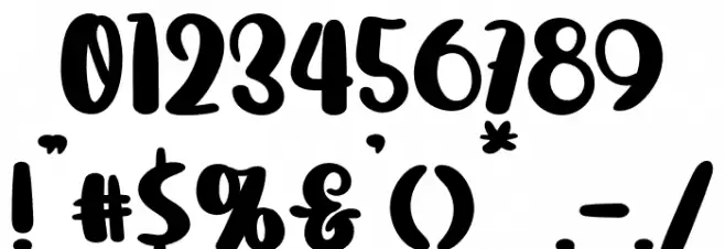 SqueezyFREE Font OTHER CHARS