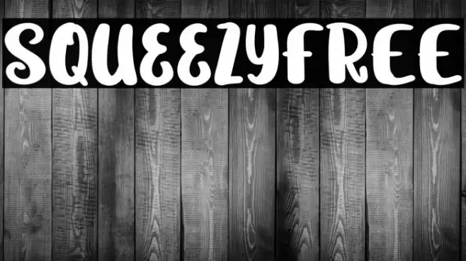SqueezyFREE Font examples