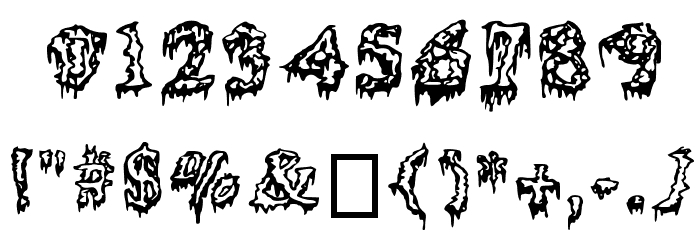 Squelettics Medium Font OTHER CHARS