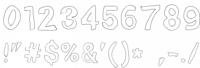 Squibbles Polices AUTRES CHARS