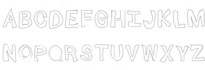 Squibbles Font UPPERCASE