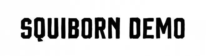 Squiborn DEMO  baixar fontes gratis