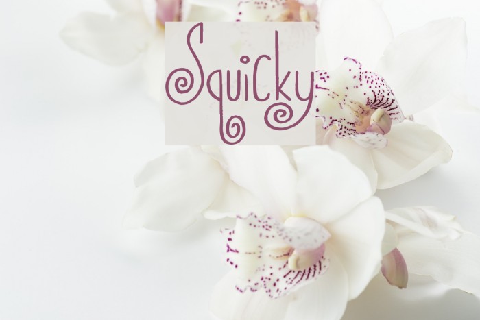 Squicky Font examples