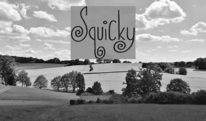 Squicky Font examples