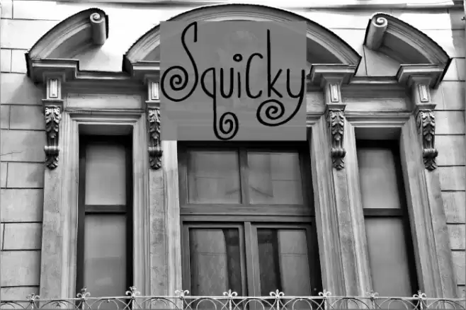 Squicky Font examples