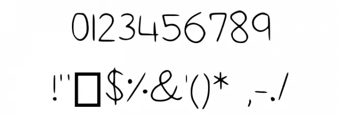 Squid Medium Font OTHER CHARS