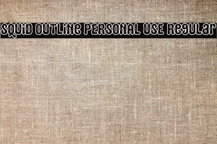 Squid Outline PERSONAL USE Regular Example 3