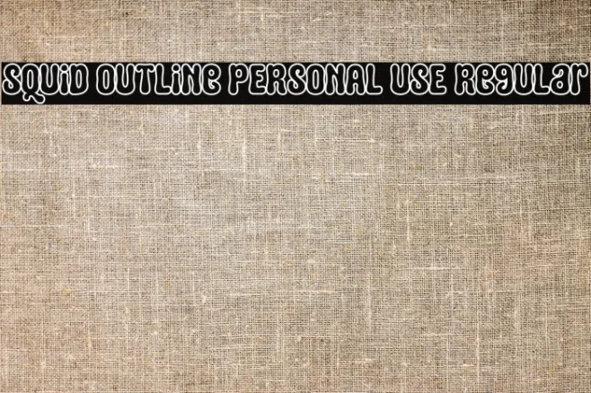 Squid Outline PERSONAL USE Regular Example 3