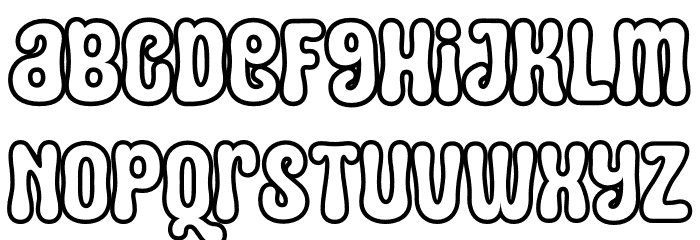 Squid Outline PERSONAL USE Regular Font LOWERCASE