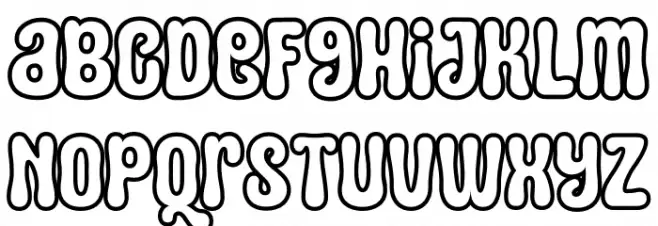 Squid Outline PERSONAL USE Regular फ़ॉन्ट लोअरकेस