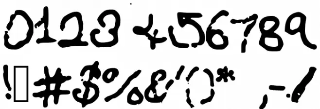 SquidCan Font OTHER CHARS