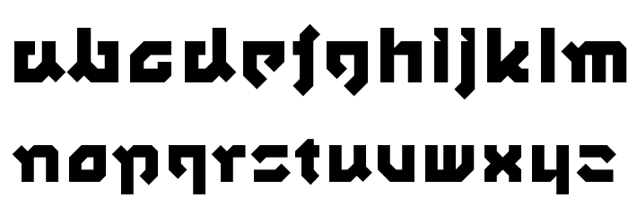 SquidRegular Font LOWERCASE