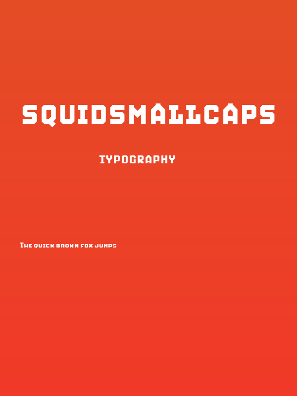 SquidSmallCaps Poster