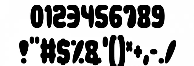 Squidgy Slimes Font OTHER CHARS