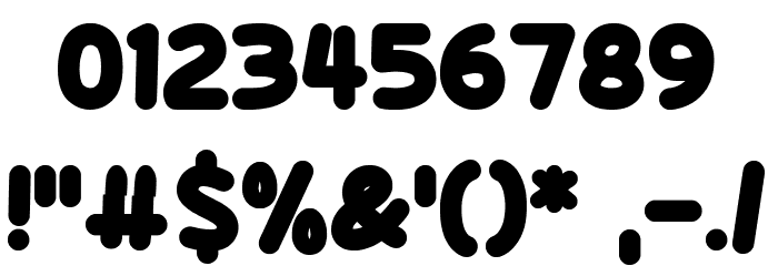 Squidgy Sweets Font OTHER CHARS
