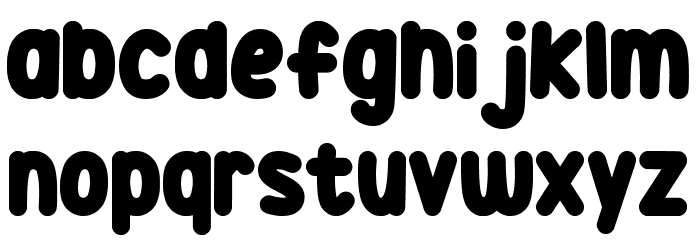 Squidgy Sweets Font LOWERCASE