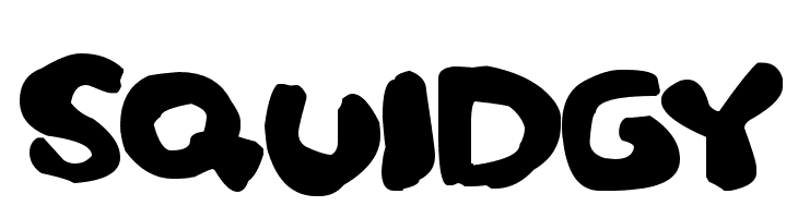 Squidgy  フリーフォントのダウンロード