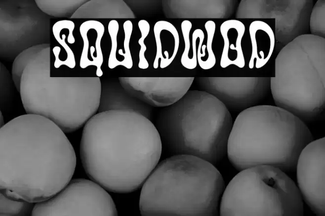 Squidwod Font examples