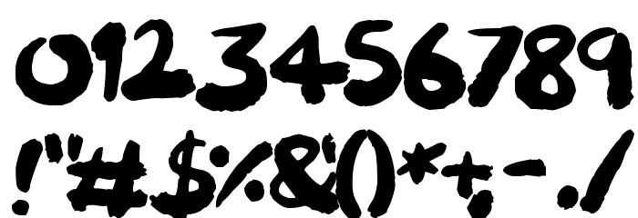 Squiggler Font OTHER CHARS