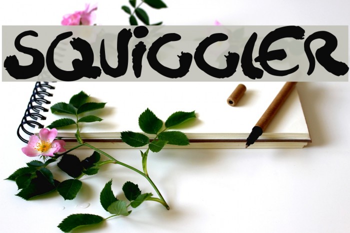 Squiggler Font examples
