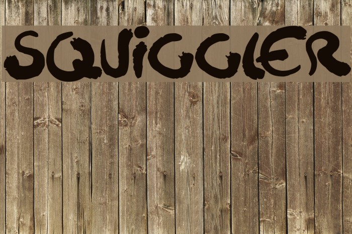 Squiggler Font examples