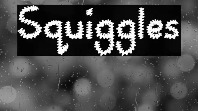 Squiggles Font examples