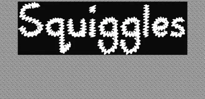 Squiggles Font examples