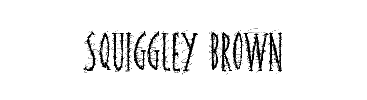 Squiggley Brown  नि: शुल्क फ़ॉन्ट्स डाउनलोड