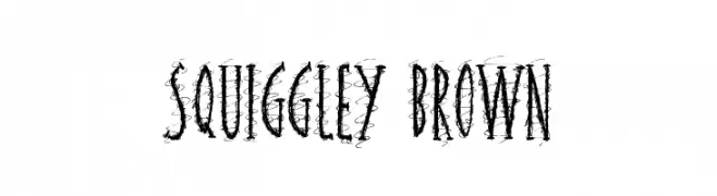 Squiggley Brown  Fuentes Gratis Descargar