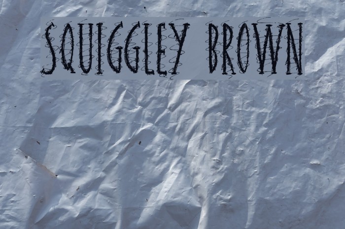 Squiggley Brown Example 1