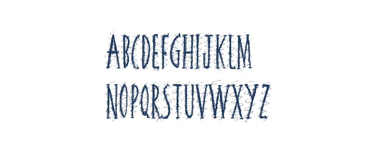 Squiggley Brown Lowercase