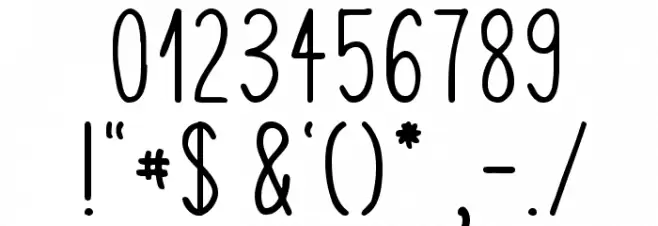 Squiggly Asta Font OTHER CHARS