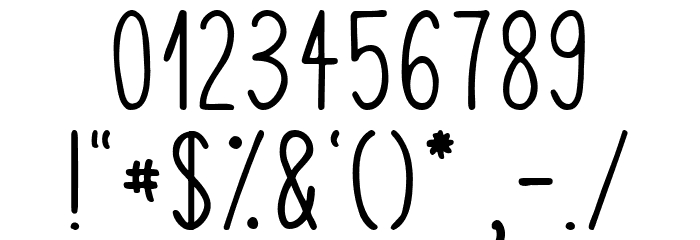 Squiggly Asta Font OTHER CHARS
