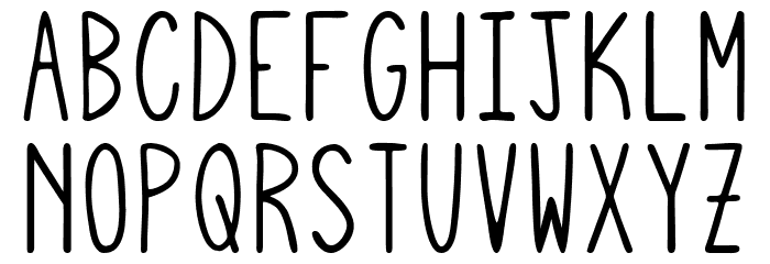 Squiggly Asta Font LOWERCASE