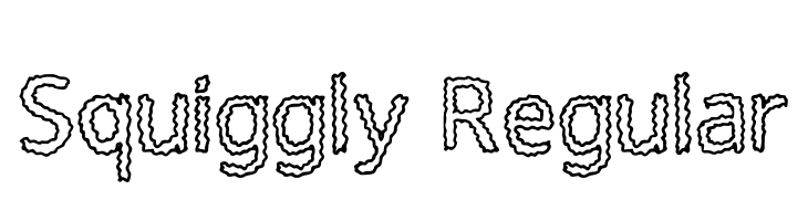 Squiggly Regular  les polices de caractères gratuit tlcharger