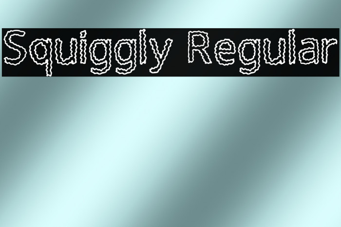 Squiggly Regular Example 3